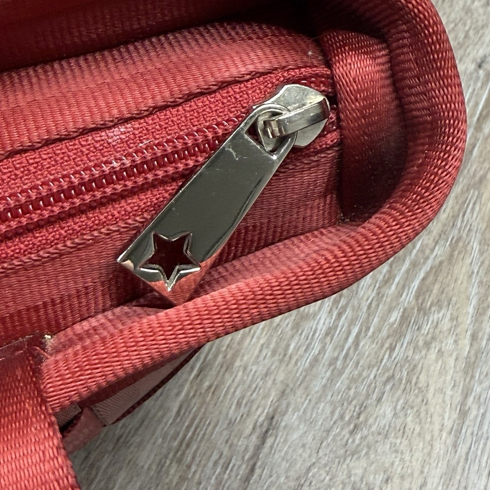 HARVEYS "The Original" Red SEATBELT BAG Shoulder Tote Zip Purse Crimson USA - Picture 10 of 16